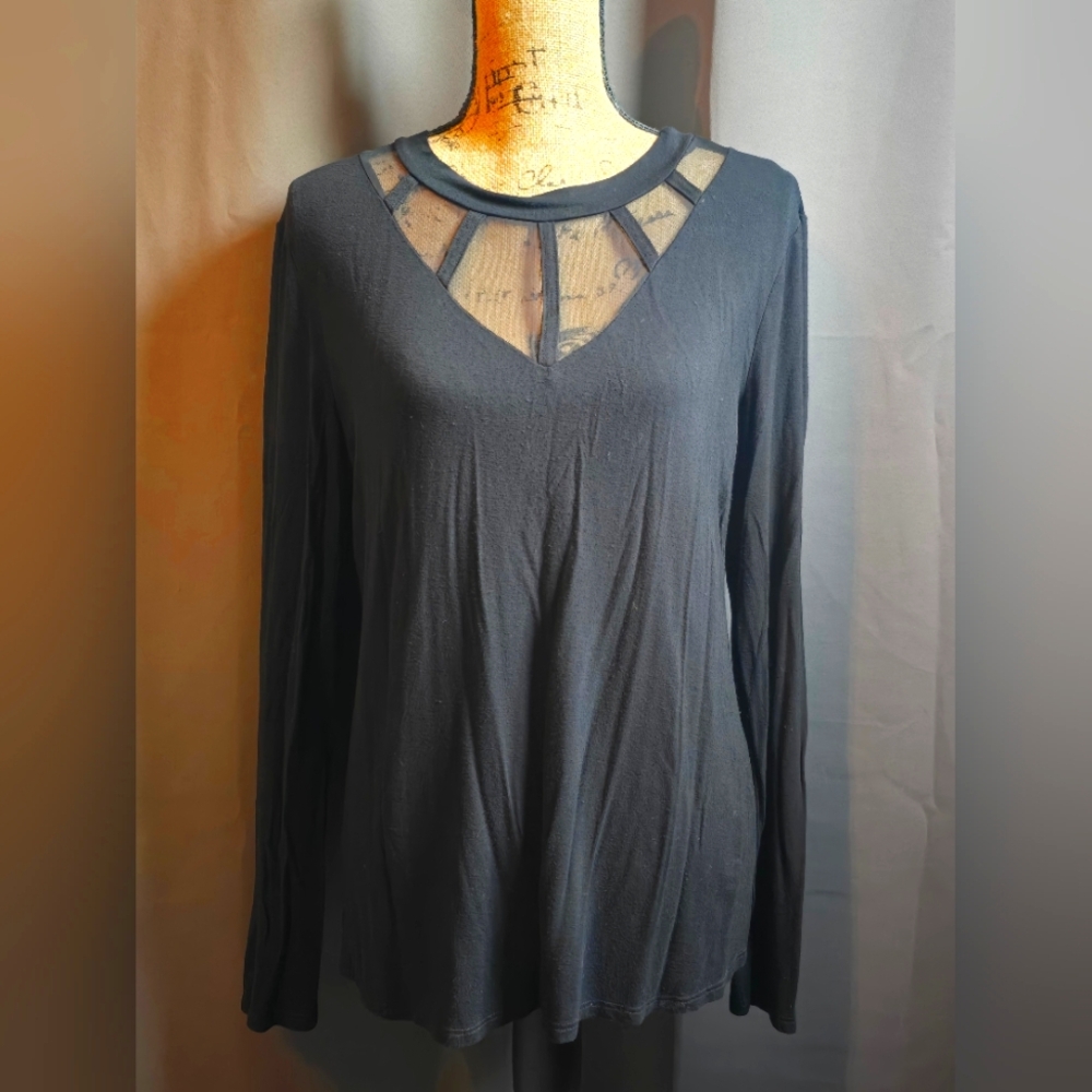 Daytrip Mesh Neck Top